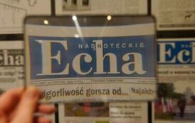 Winieta Nadnoteckich Ech widziana przez szkło powiekszające