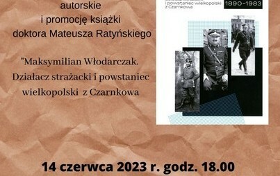 Zdjęcie do Mateusz Ratyński - spotkanie autorskie - zapowiedź 2023