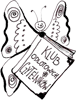 Logo klubu Motyl z książką