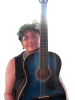 Miniatura Artystka Grażyna Rębarz z gitarą