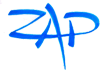 Logo ZAP Duże litery ZAP