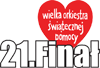 Logo WOŚP Logo orkiestry z podpisem dwudziesty pierwszy finał