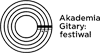 Logo Akademii Gitary Okrąg złożony ze strun