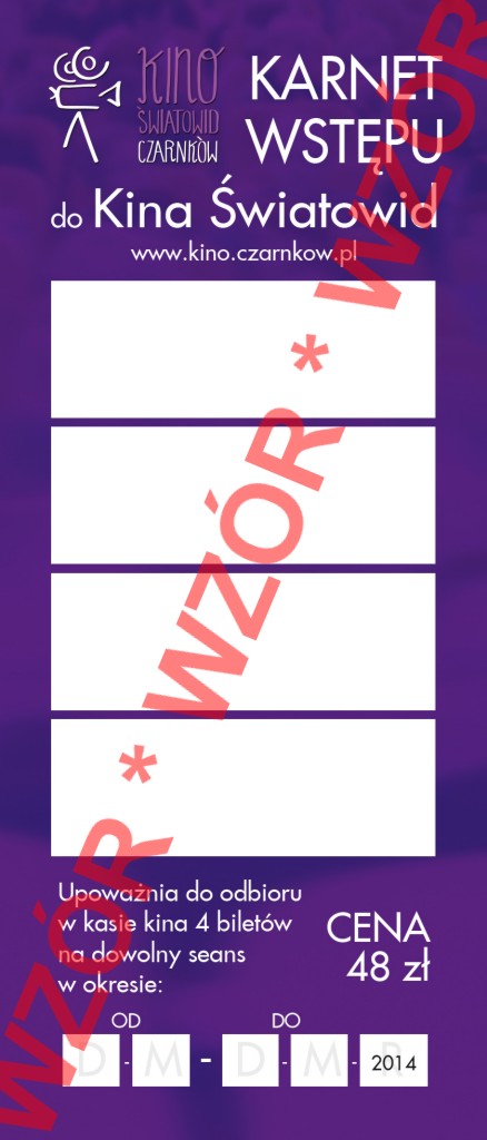 Wzór karnetu Wzór karnetu
