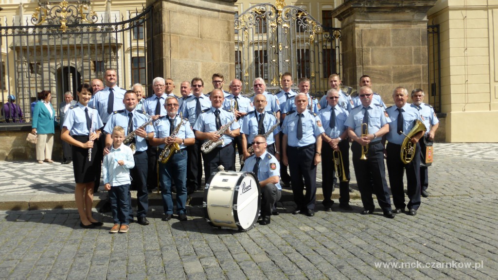 Czarnkowska Orkiestra Dęta podczas koncertu w Pradze