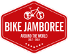 Baner z grafiką roweru i napisem Bike Jamboree