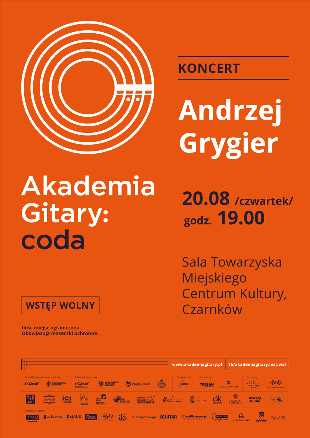 Plakat Agademia Gitary: festiwal 2020