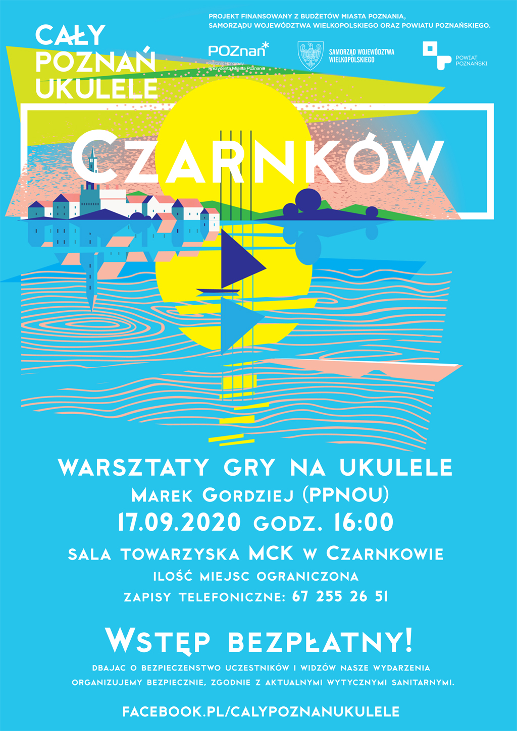 Plakat warsztatów gry na ukulele