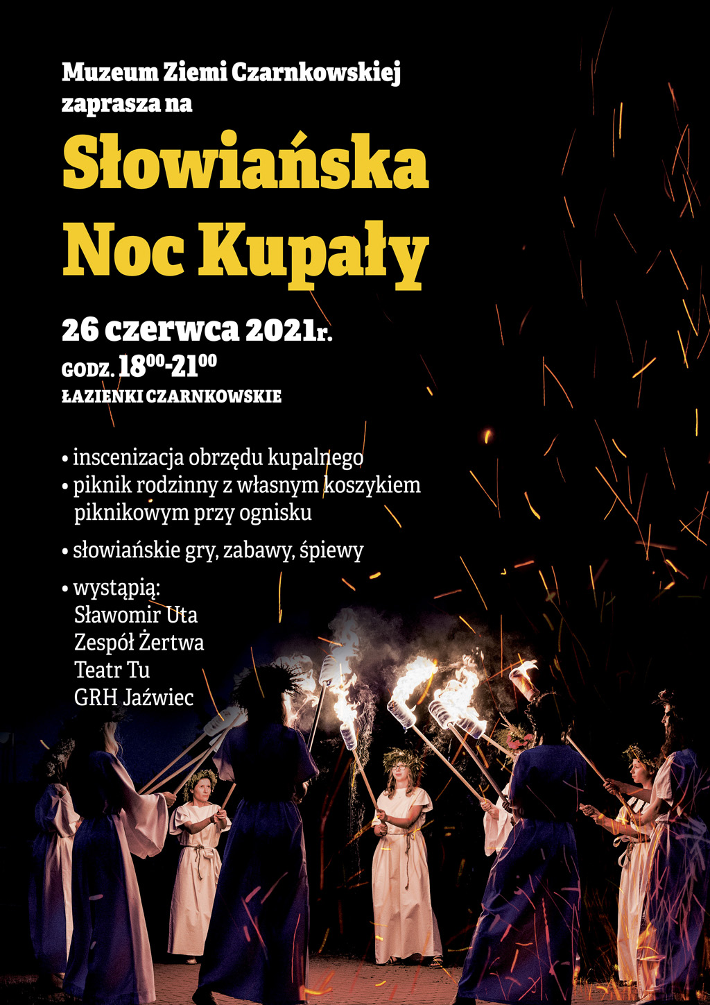 Plakat Świętojańskiej Nocy Kupały