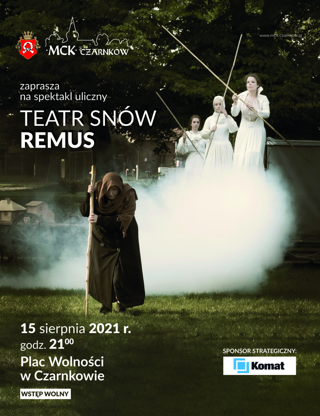 Plakat występu Teatru Snów z przedstawieniem Remus