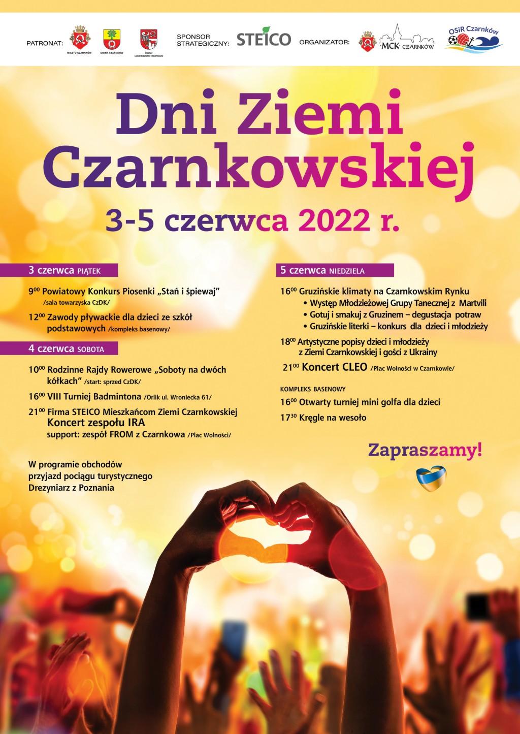 Program Dni Ziemi Czarnkowskiej od 3 do 5 czerwca