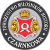 Herb Czarnkowa otoczony napisem Towarzystwo Miłoścnik&oacute;w Ziemi Czarnkowskiej