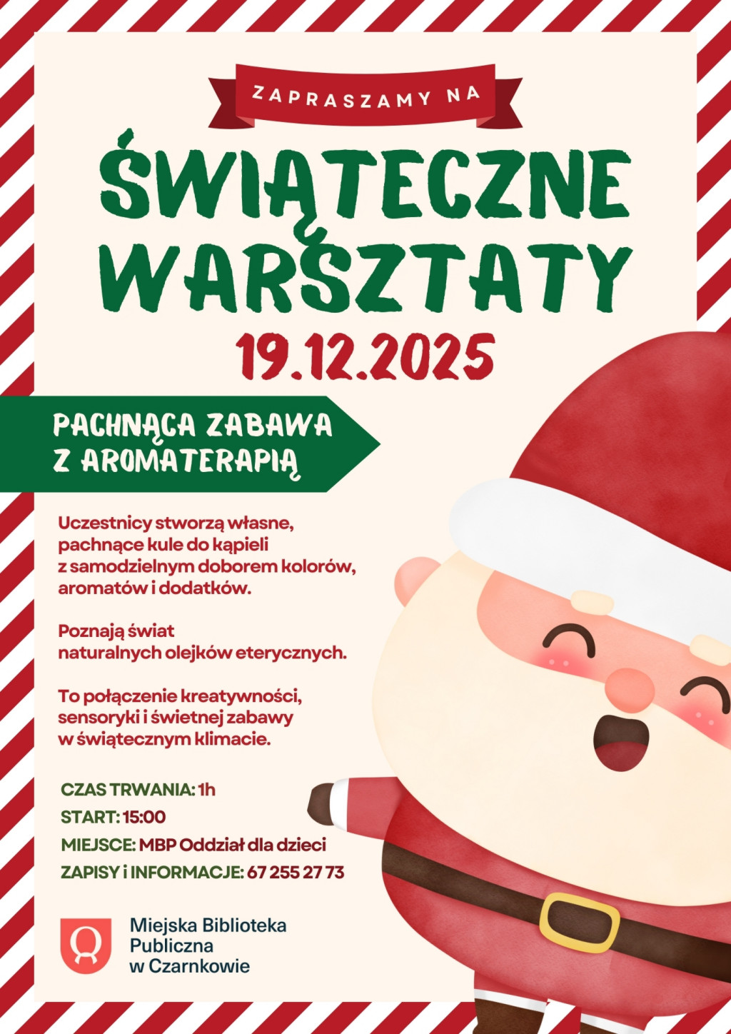 Treść plakatu z&nbsp;grafiką św. Mikołaja
