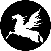 Logo CzDK Pegaz wpisany w koło