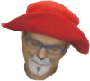 Miniatura Piotr Witoń w roli misia Paddingtona