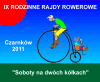 Logo IX edycji Dwóch rowerzystów na bicyklu