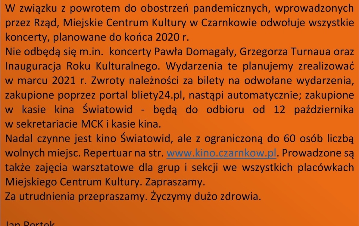 Zdjęcie do Komunikat