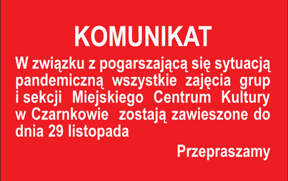 Zdjęcie do Komunikat