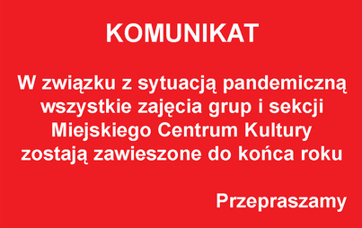 Zdjęcie do Komunikat