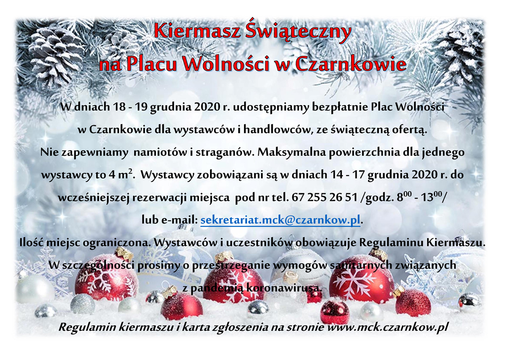Zdjęcie do Kiermasz Świąteczny 2020