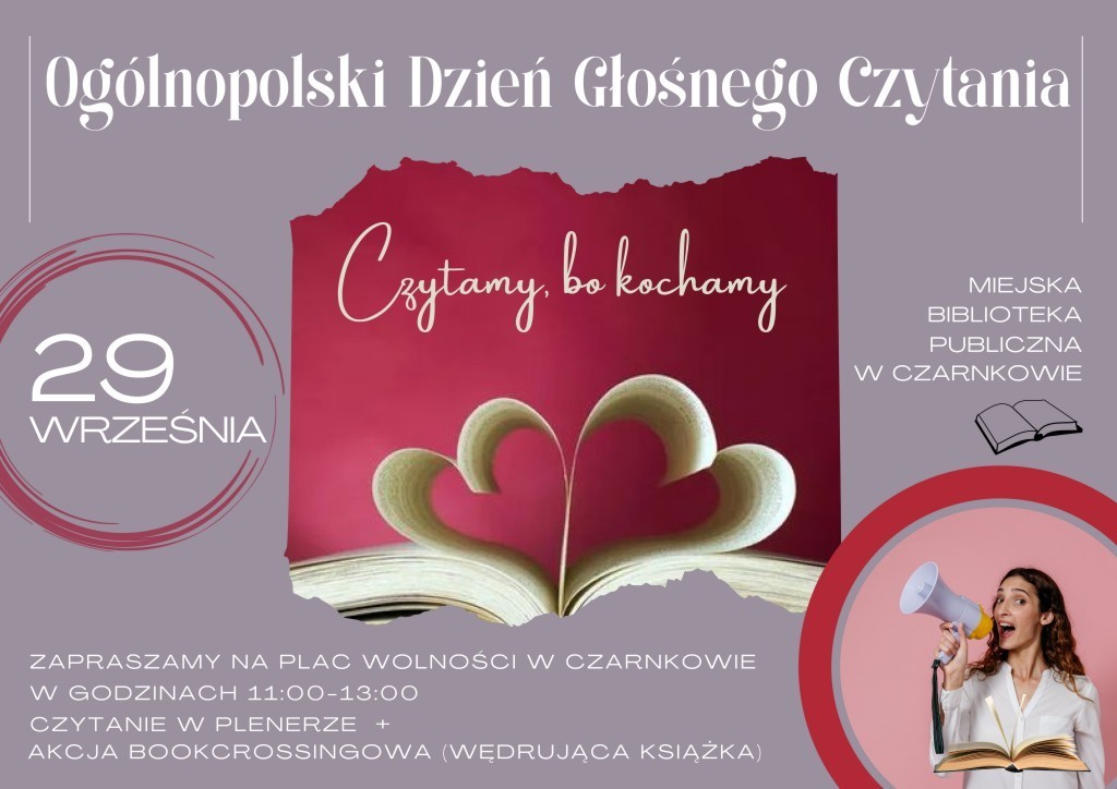 Zdjęcie do Og&oacute;lnopolski Dzień Głośnego Czytania 2022 - zapowiedź