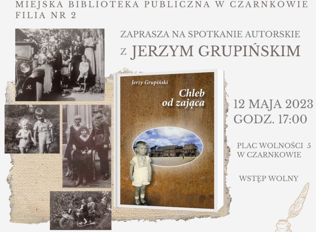 Zdjęcie do Jerzy Grupiński - spotkanie autorskie 2023 - zapowiedź