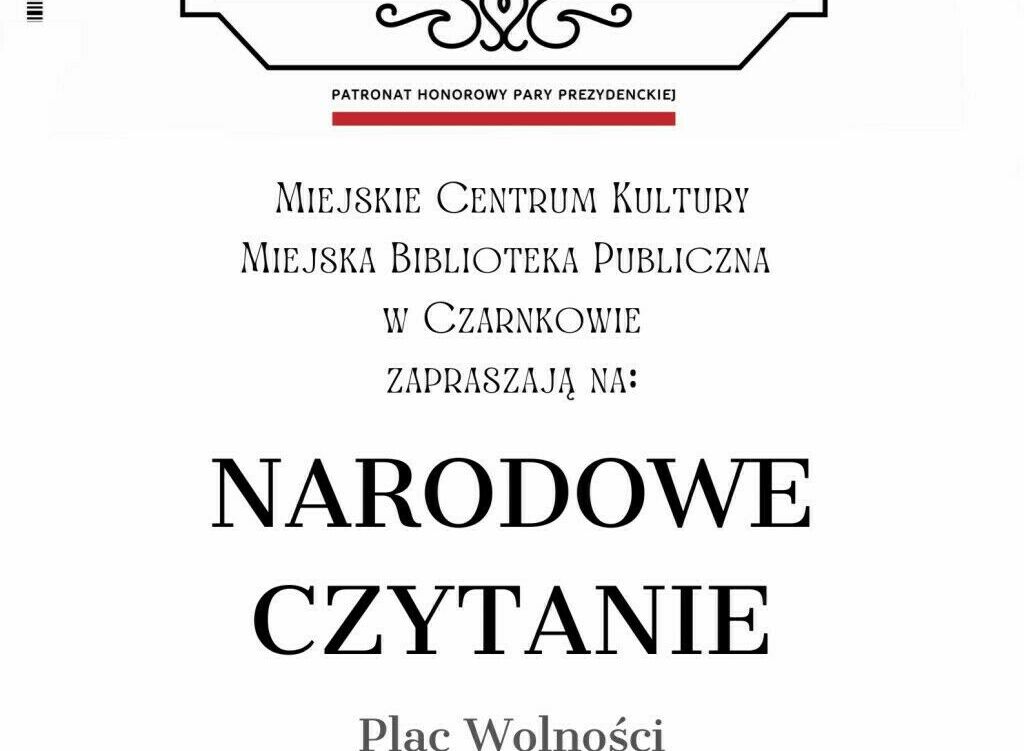 Zdjęcie do Narodowe Czytanie 2023 - zapowiedź