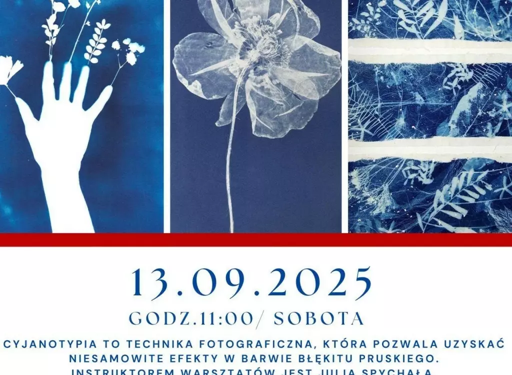 Zdjęcie do Warsztaty cyjanotypii 2025 - zapowiedź