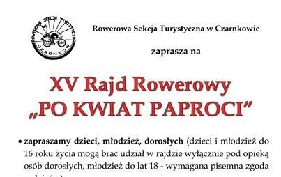 Zdjęcie do XV Rajd Rowerowy &quot;Po kwiat paproci&quot; 2021