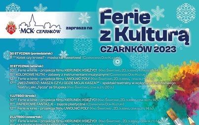 Zdjęcie do Ferie z kulturą 2023 - zapowiedź