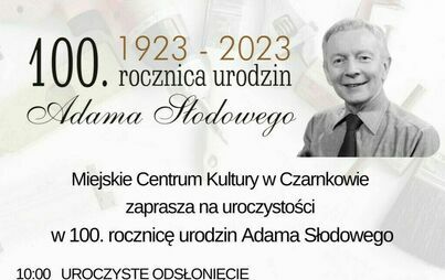 Zdjęcie do 100 rocznica urodzin Adama Słodowego 2023 - zapowiedź