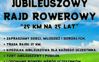 Zdjęcie do Jubileuszowy rajd rowerowy 2024 - zapowiedź