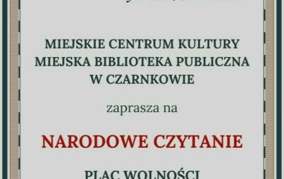 Zdjęcie do Narodowe Czytanie 2024 - zapowiedź