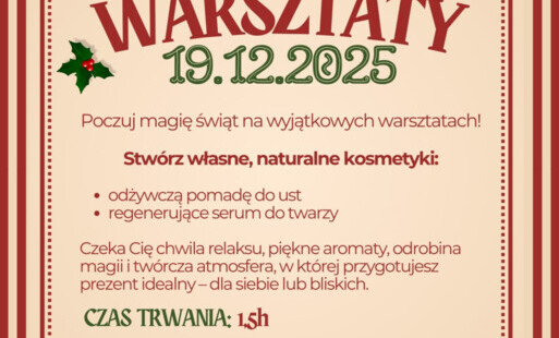 Treść plakatu z grafiką świątecznej rośliny