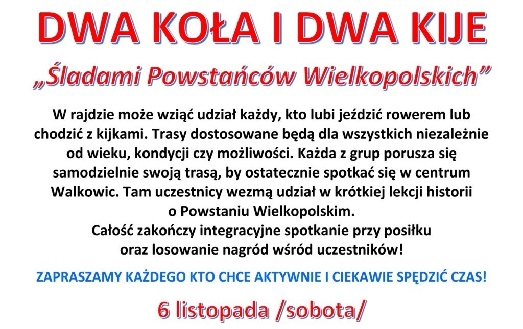 Zdjęcie do "Dwa koła i dwa kije" 2021