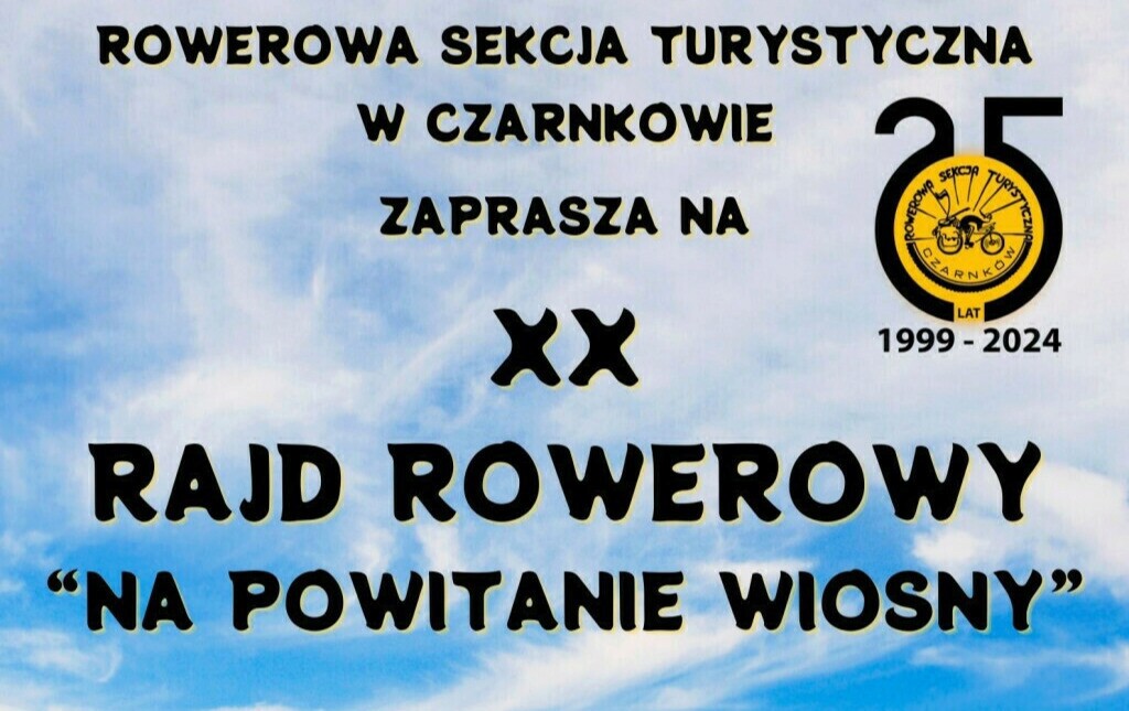 Zdjęcie do XIX Rajd Rowerowy "Na powitanie wiosny" 2024 - zapowiedź