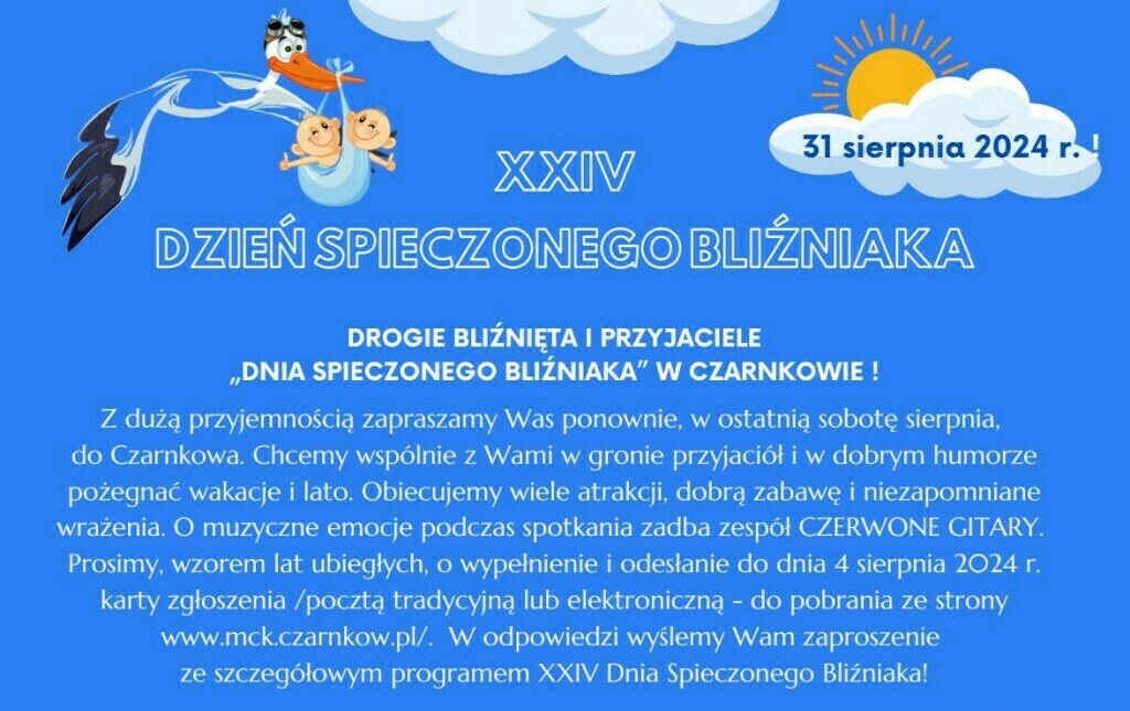 Zdjęcie do XXIV Dzień Spieczonego Bliźniaka 2024 - zapowiedź