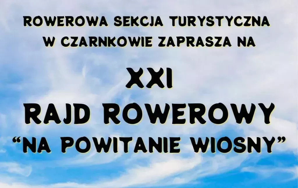 Zdjęcie do XXI Rajd Rowerowy &quot;Na powitanie wiosny&quot; 2025 - zapowiedź