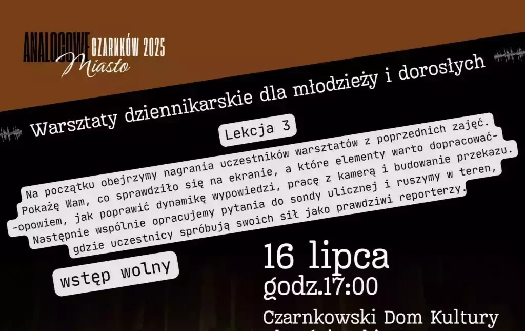 Zdjęcie do Warsztaty dziennikarskie 2025 &ndash; zapowiedź