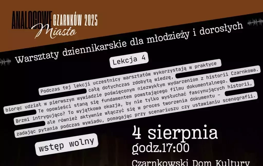 Zdjęcie do Warsztaty dziennikarskie 2025 &ndash; zapowiedź