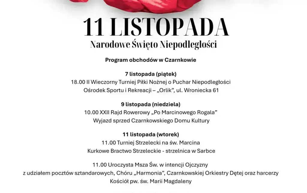 Zdjęcie do Narodowe Święto Niepodległości w Czarnkowie 2025 - zapowiedź